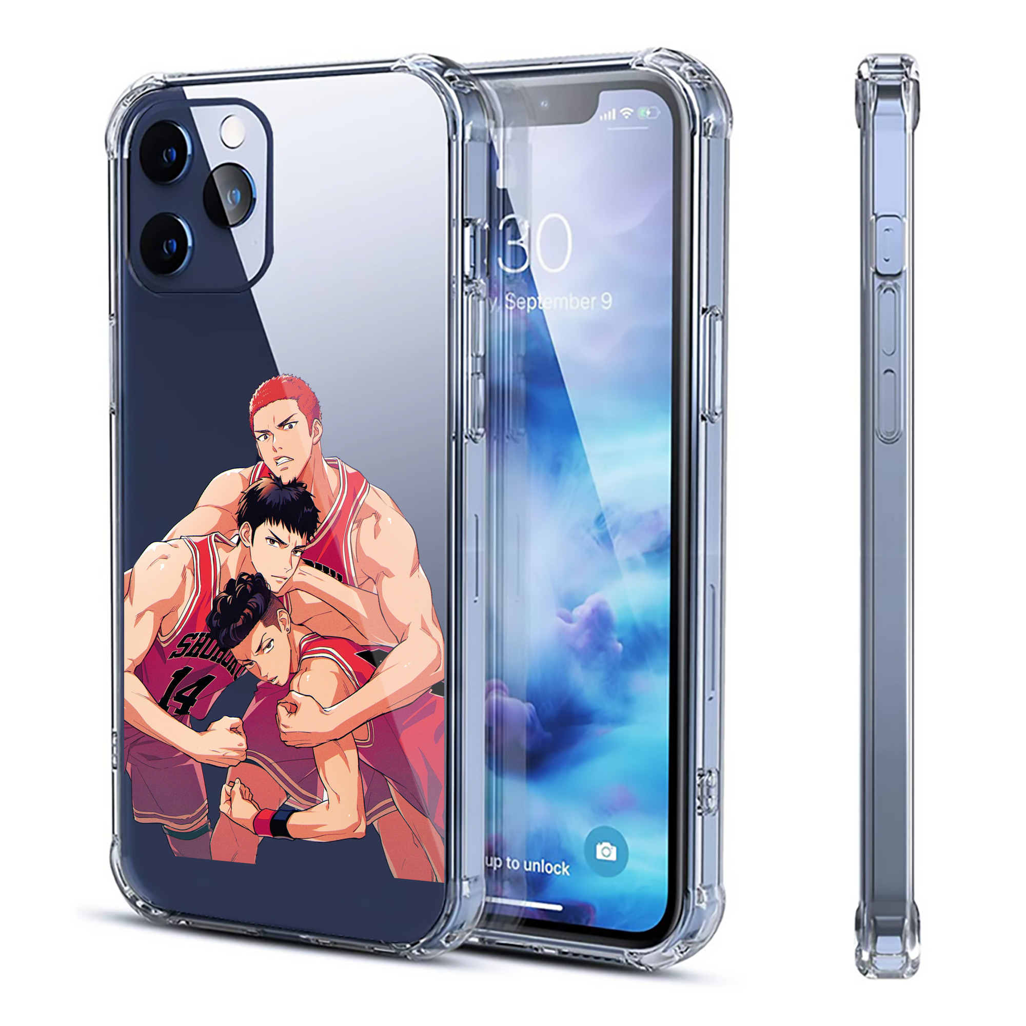 （画像用） SLAM DUNK／スラムダンク 【iPhone 12シリーズ対応】透明スマホケース（クリアソフトケース）